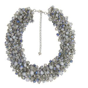 Gorgeous Crystal Embellished Statement Bib Necklace
